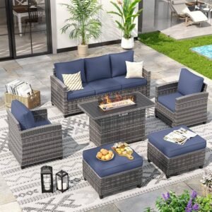 All-Weather Wicker Rattan Outdoor Conversation Set